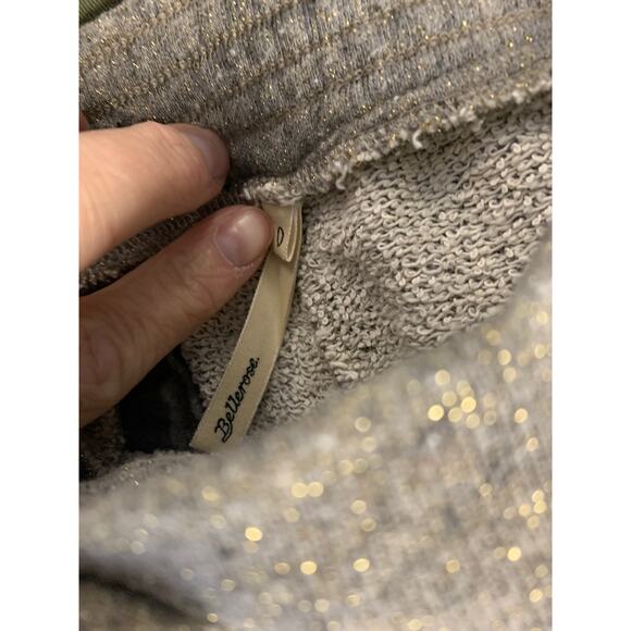 Bellerose Gray Sparkly Sweatpants Sz 0 - Picture 4 of 4